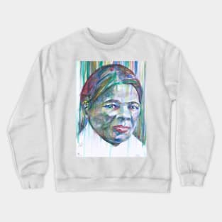 HARRIET TUBMAN watercolor portrait.2 Crewneck Sweatshirt